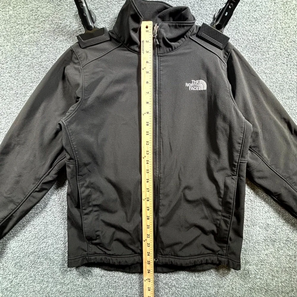 The North Face Jacket Mens Small Black Fleece Lined Full Zip Outdoor Windbreaker